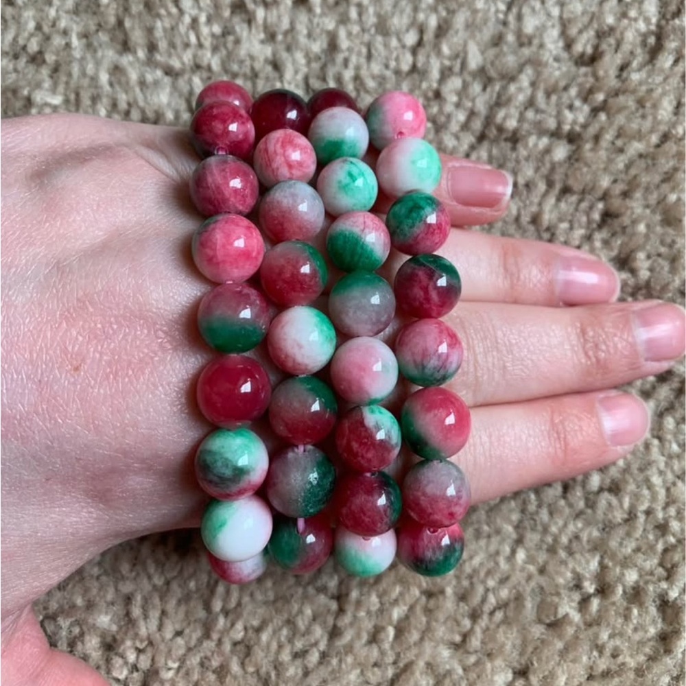 Dyed agate crystal Bracelet